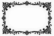 Elegant Floral Border Vector Design,, an Illustration by Amazin_art (Thumbnail 25 of 26)