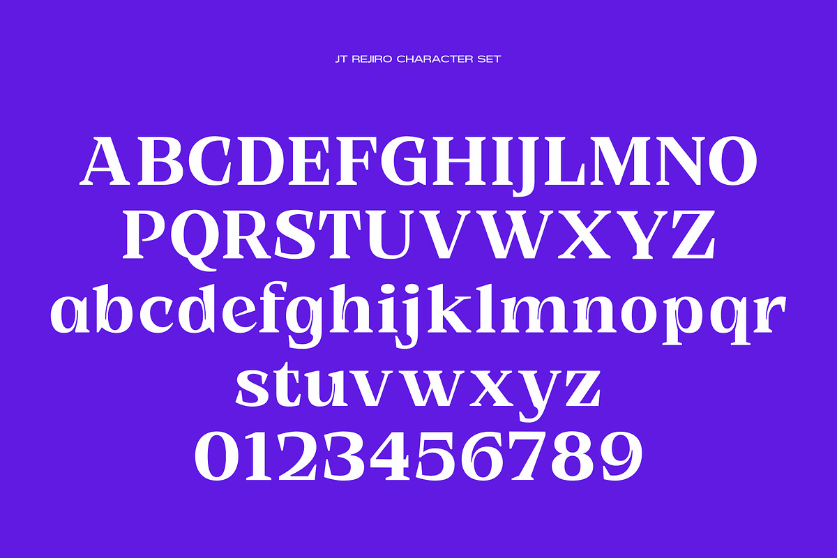 JT Rejiro | Sharp Serif, a Serif Font by Jolicia Type (Photo 5 of 16)