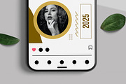 New Year Fashion Social Media Post, a Social Media Template by ContestDesign (Thumbnail 3 of 6)