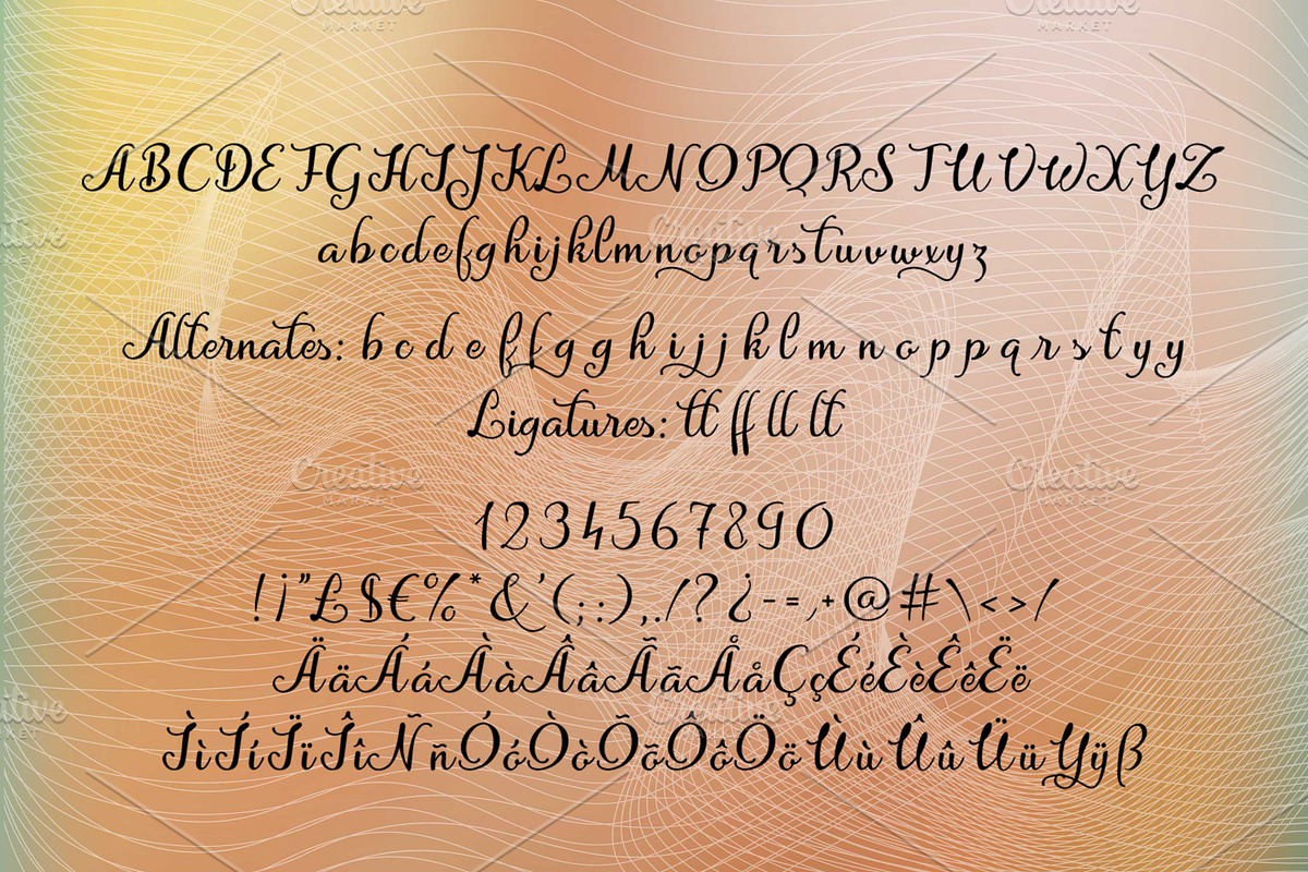 Afraty Stencil, a Script Font by Digital Typeface Studio (Photo 2 of 6)