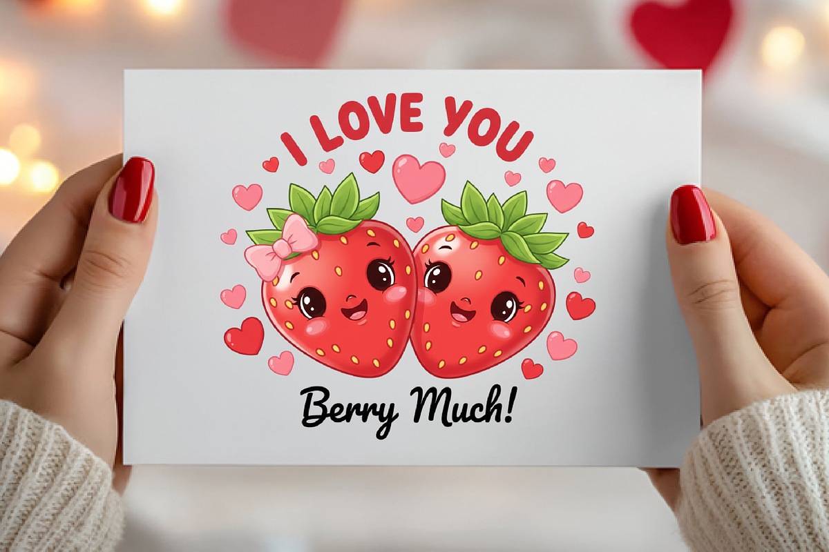 I Love You Berry Much PNG, an Illustration by Canvas Craft (Photo 5 of 7)
