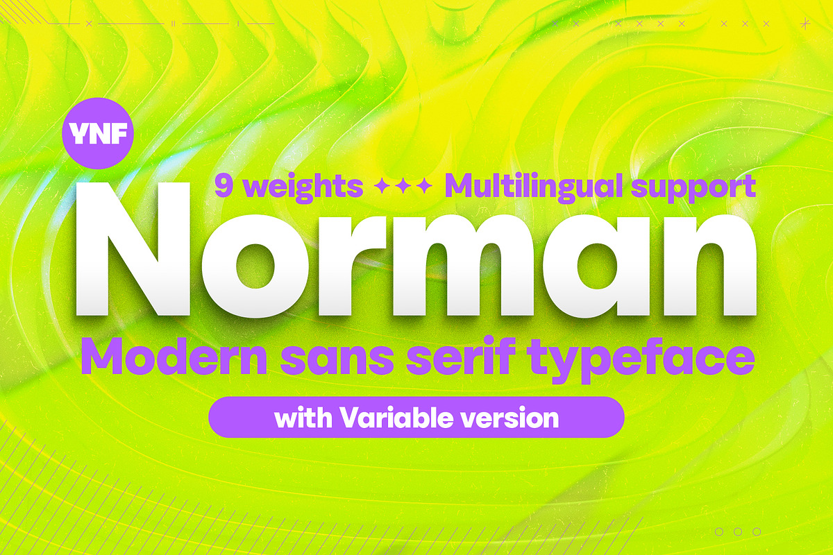 YNF Norman | 9 weights sans serif, a Sans Serif Font by YNF (Photo 1 of 51)