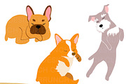 Sleepy doggo Vector Pack, a Person Illustration by Brunch Club Design (Thumbnail 1 of 4)