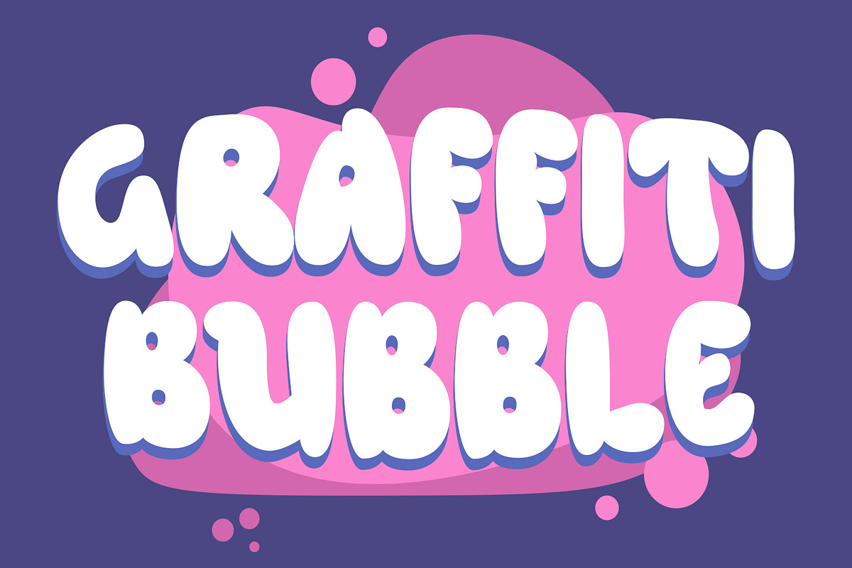 Bubble Swag - Playful Display Font, a Handwritten Font by AQR Studio (Photo 3 of 9)