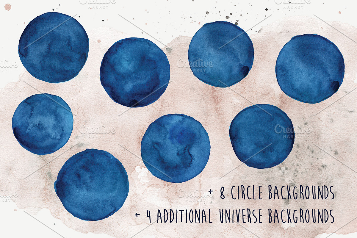 Zodiac Sign Astrology Watercolor Set, an Illustration by paperlions (Photo 3 of 4)