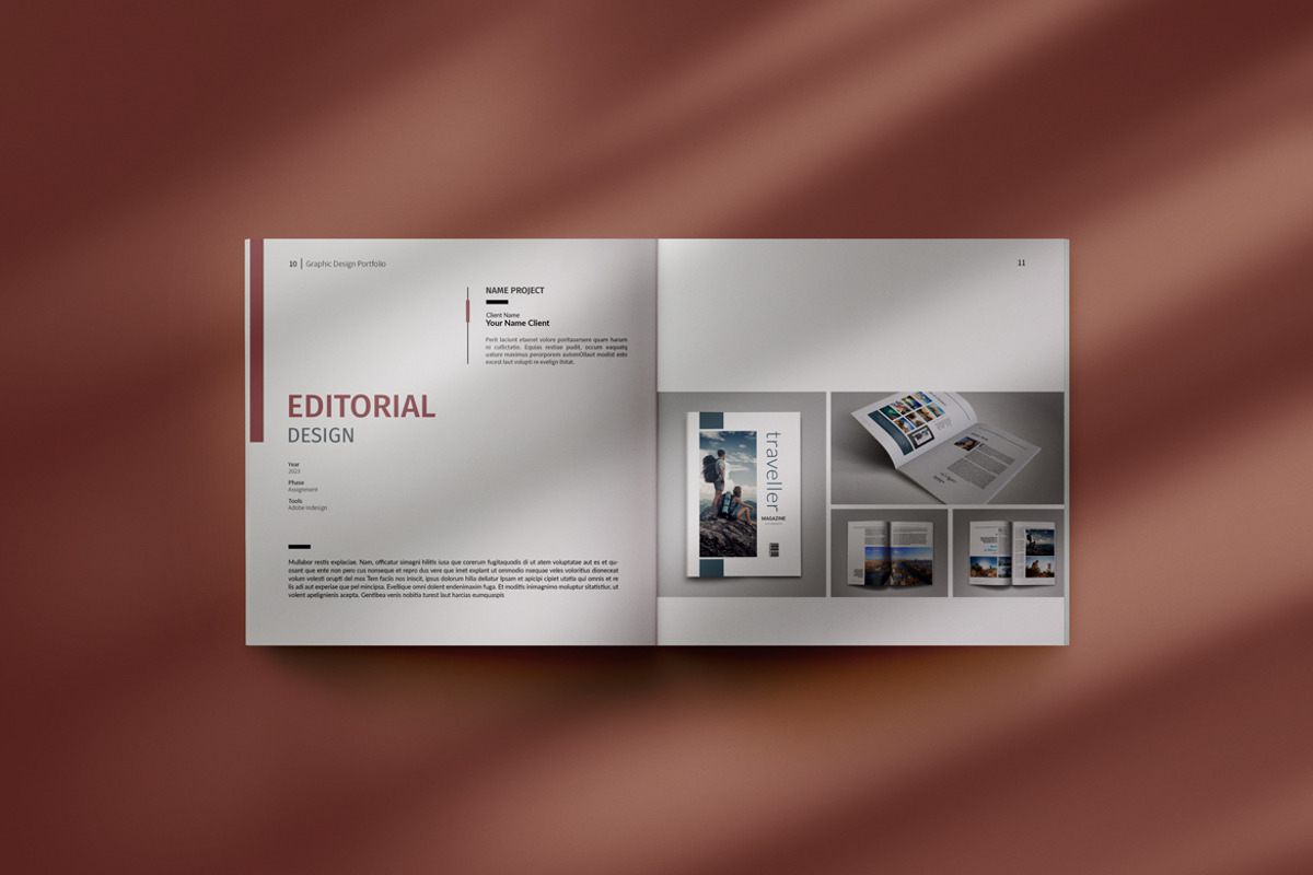 Graphic Design Portfolio, a Brochure Template by adekfotografia (Photo 5 of 14)