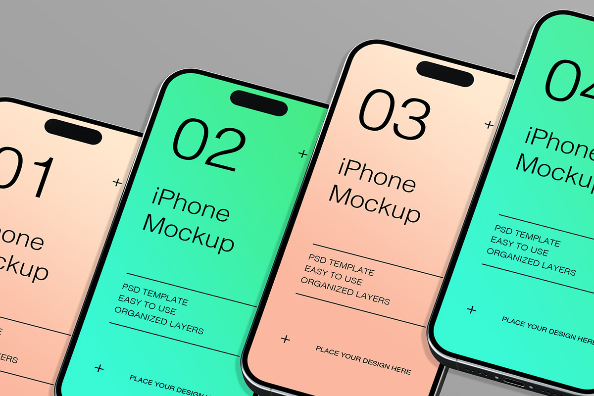 Minimalist Device iPhone Mockup, an iPhone Mockup by Jiwstudio (Photo 4 of 6)