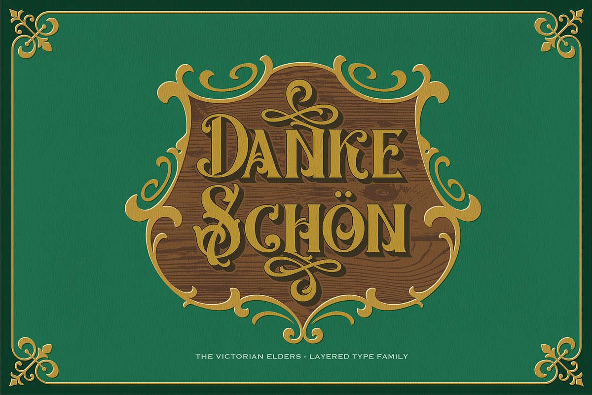 The Victorian Elders, a Serif Font by Burntilldead (Photo 11 of 11)