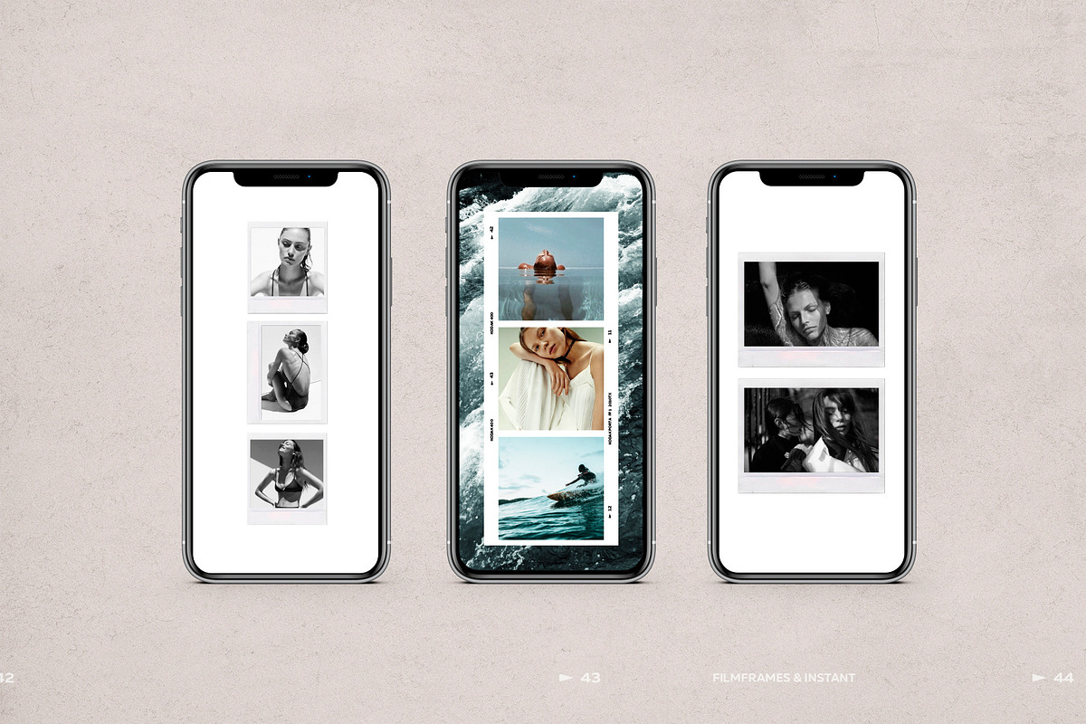 100 Film Frames & Instant Templates, a Social Media Template by The Muza (Photo 3 of 15)