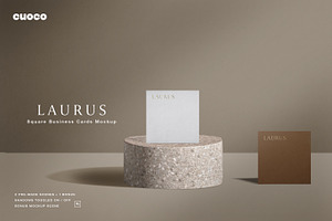 Laurus - Square Cards Mockups