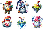 Diamond Gnome Sublimation Clipart, an Illustration by DreamArtGraphic (Thumbnail 3 of 7)