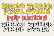 Pop Bricks Font, a Font by Erifqizefont (Thumbnail 8 of 10)