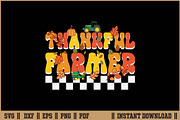 Thankful Farmer Retro Thanksgiving, a Work Illustration by Handy Arts Studio (Thumbnail 1 of 3)