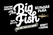 Big Fish Script + Caps + Extras, a Script Font by Fenotype (Thumbnail 1 of 10)