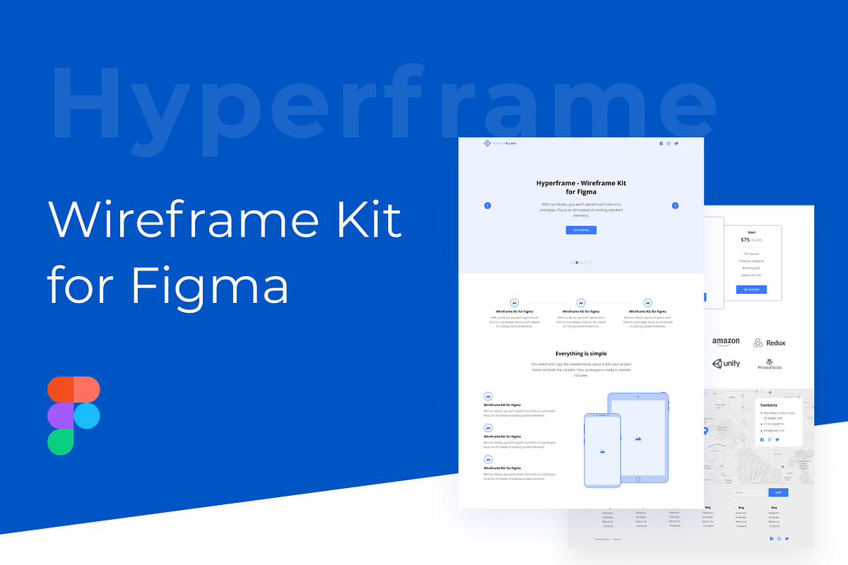 Hyperframe - Wireframe Kit for Figma, a Wireframe Template by Creativefy (Photo 1 of 5)