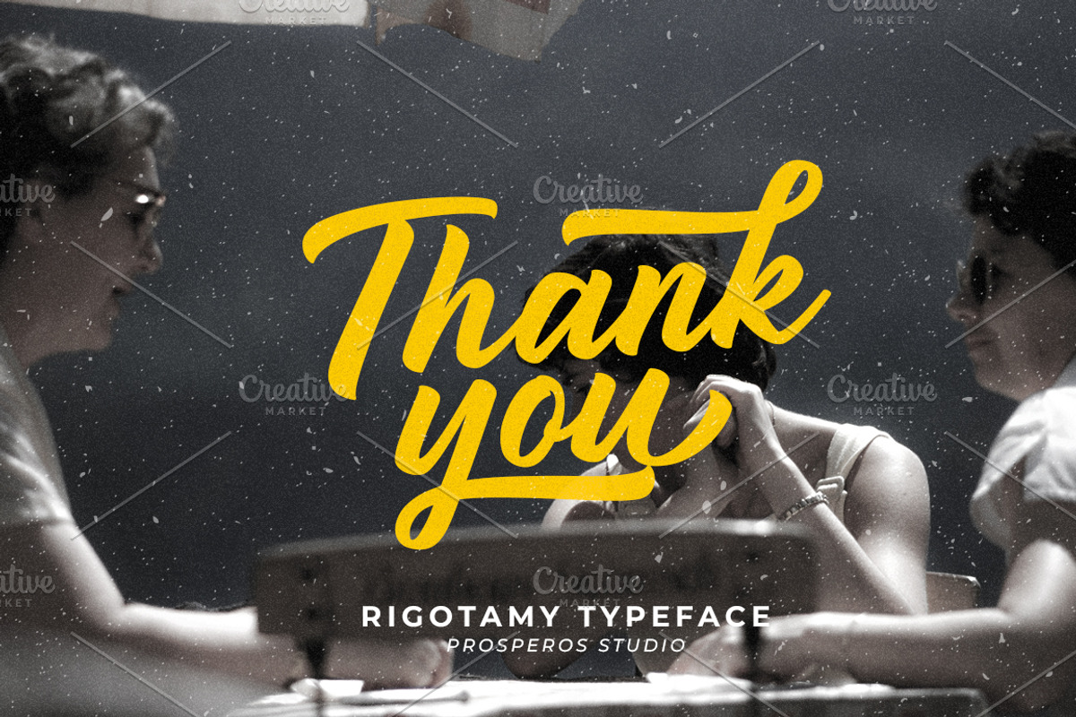 Rigotamy - Script Font, a Script Font by prps.std (Photo 6 of 6)