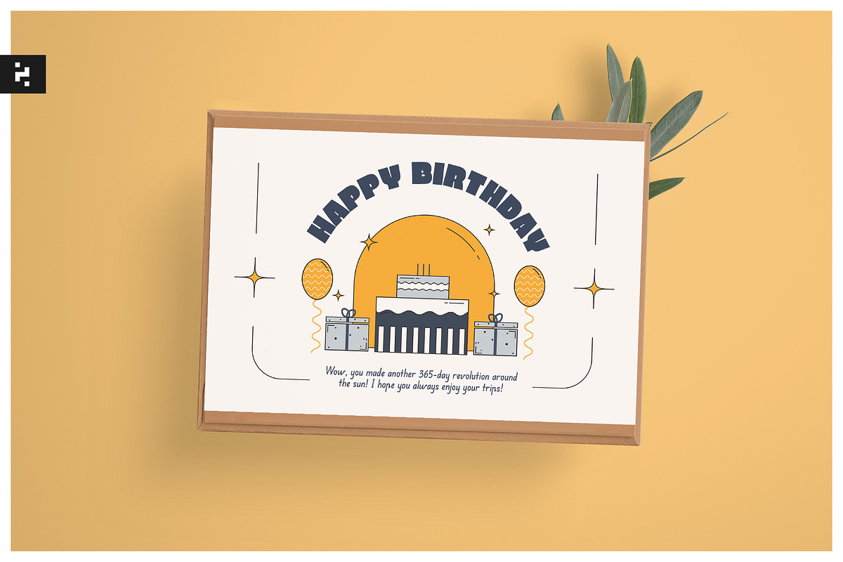 Creative Birthday Greeting Card, a Business Card Template by Neermana (Photo 1 of 4)