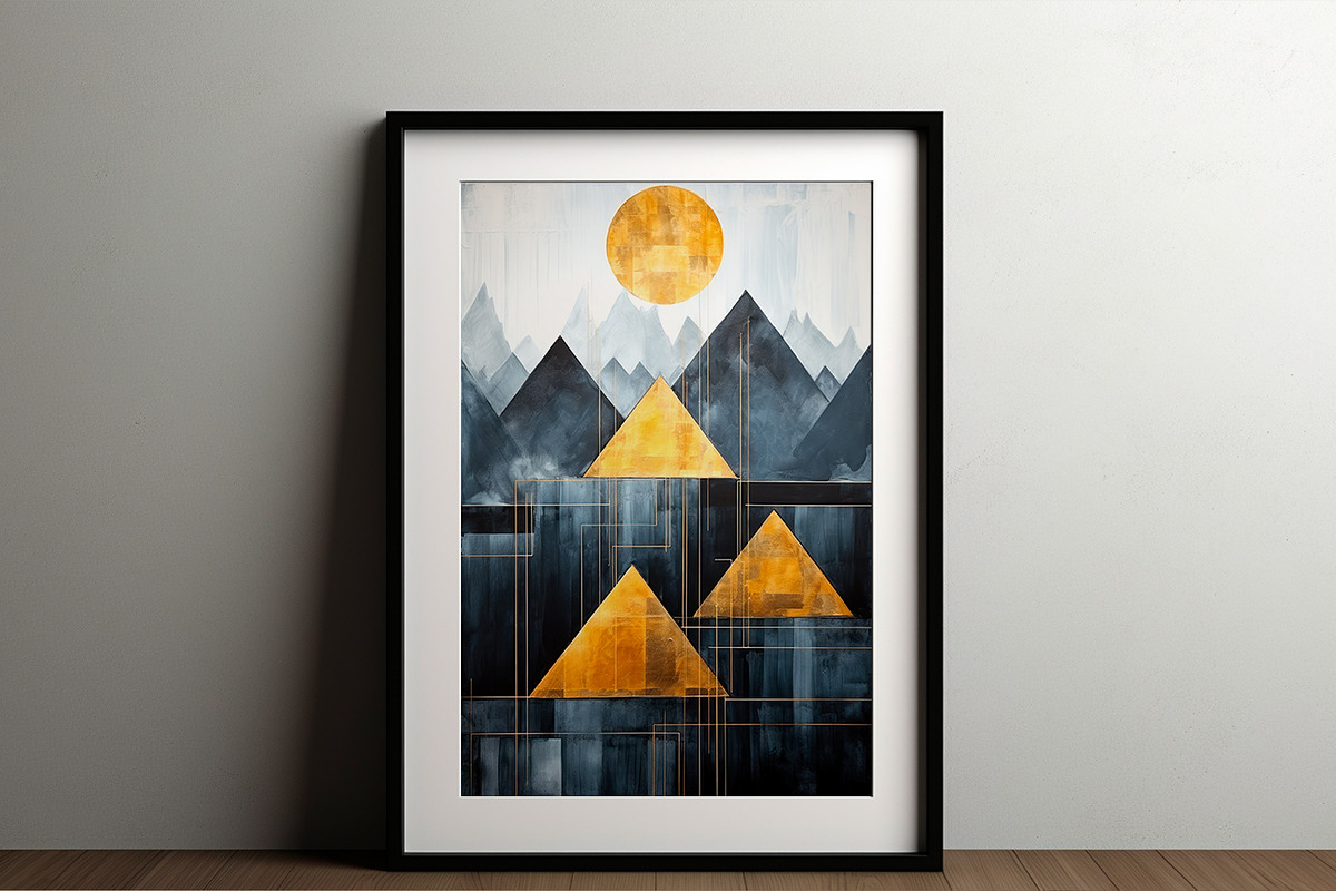 Geometric mountain landscape., a Wallpaper Graphic by O m N i  Studio (Photo 15 of 15)