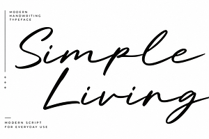 Simple Living Script Font