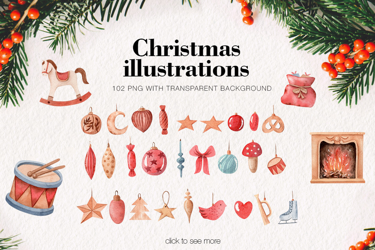 Christmas Nutcracker Watercolor Set, a Decorative Illustration by Art Dari Autumn (Photo 10 of 19)