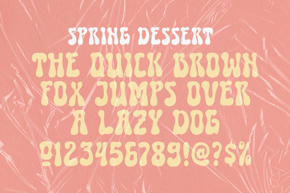 Spring Dessert - A Stylish Retro, a Font by Littlehand (Photo 8 of 9)