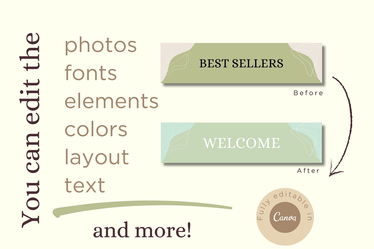 Organic Web Banner Templates, a Landing Page Template by Hell Yeah Designs (Photo 6 of 8)