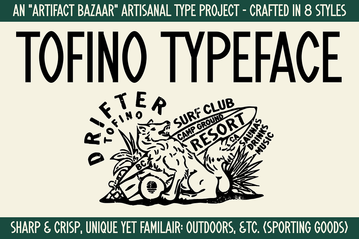 Tofino | Surf Sans, a Sans Serif Font by Artifact Bazaar (Photo 1 of 10)