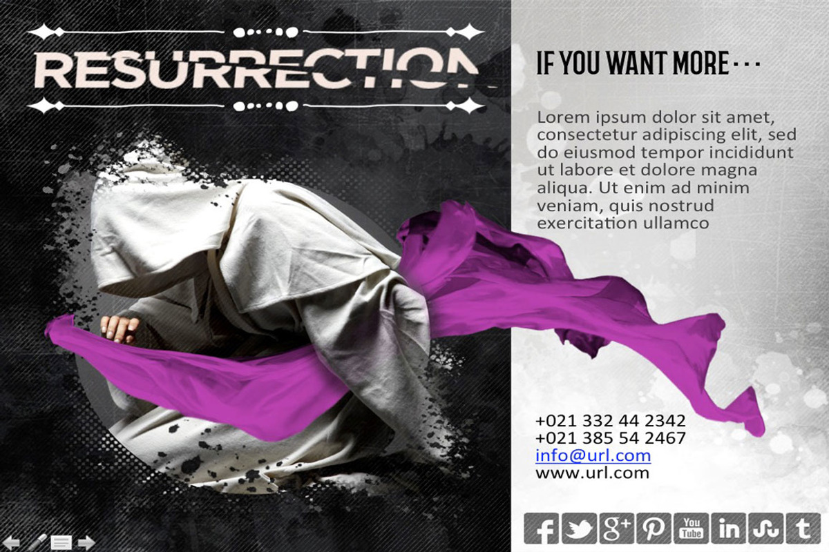 Grunge Dark Presentation Desdemona, a Presentation Template by the little wonder shop (Photo 15 of 15)