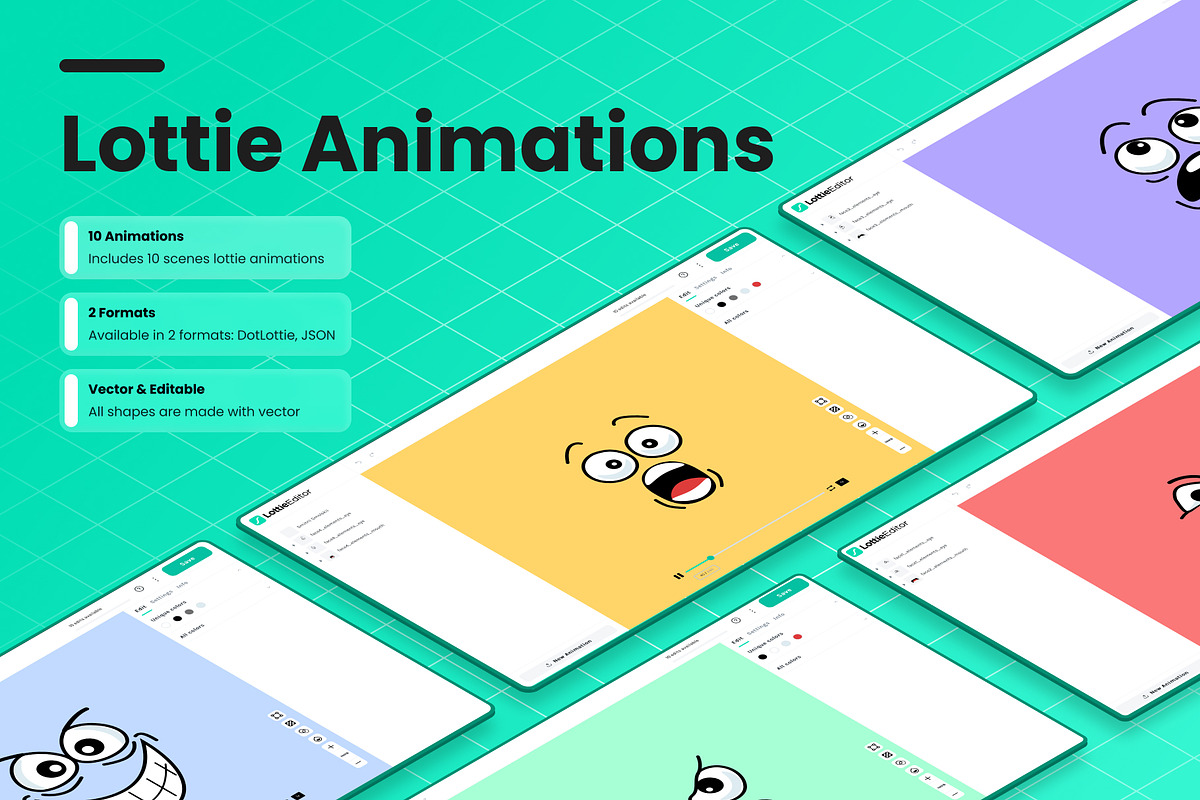 Emotional Slider Animation (App), an UI Kit Template by DiSmolskii (Photo 2 of 2)