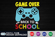 Game Over Back to School SVG, an Education Illustration by FunnySVGCrafts (Thumbnail 2 of 3)