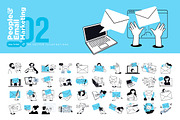 People and email marketing, a Person Illustration by PureSolution (Thumbnail 1 of 6)