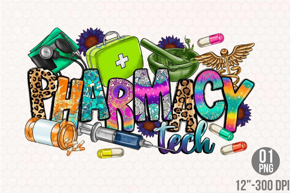 Pharmacy Tech PNG, an Illustration by Designking (Photo 1 of 4)