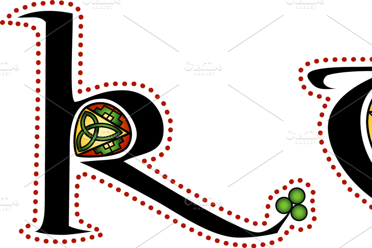 Decorative Celtic Alphabet, a Decorative Illustration by AonCelticArt (Photo 5 of 6)