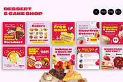 Dessert and Cake Shop Instagram Feed, a Social Media Template by Jiwstudio (Thumbnail 4 of 5)