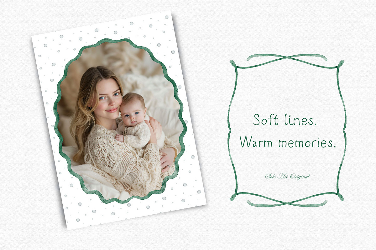 Christmas Frames.Hand-Drawn Borders., an Object Graphic by Solo Art Original (Photo 8 of 9)