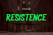 RESISTENCE, a Sans Serif Font by Pinisi ART (Thumbnail 1 of 10)