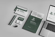 Minimal Corporate Stationery Mockup, a Stationery Template by graphicstory (Thumbnail 4 of 9)