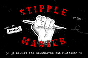 Stipple Master AI & PS Brushes, a Brush Add-On by Nice To Must Have (Thumbnail 1 of 5)