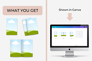 Magazine Book Mockups 5.5x8.5 Canva, a Books & Magazine Mockup by NoemieDesigns (Thumbnail 4 of 4)