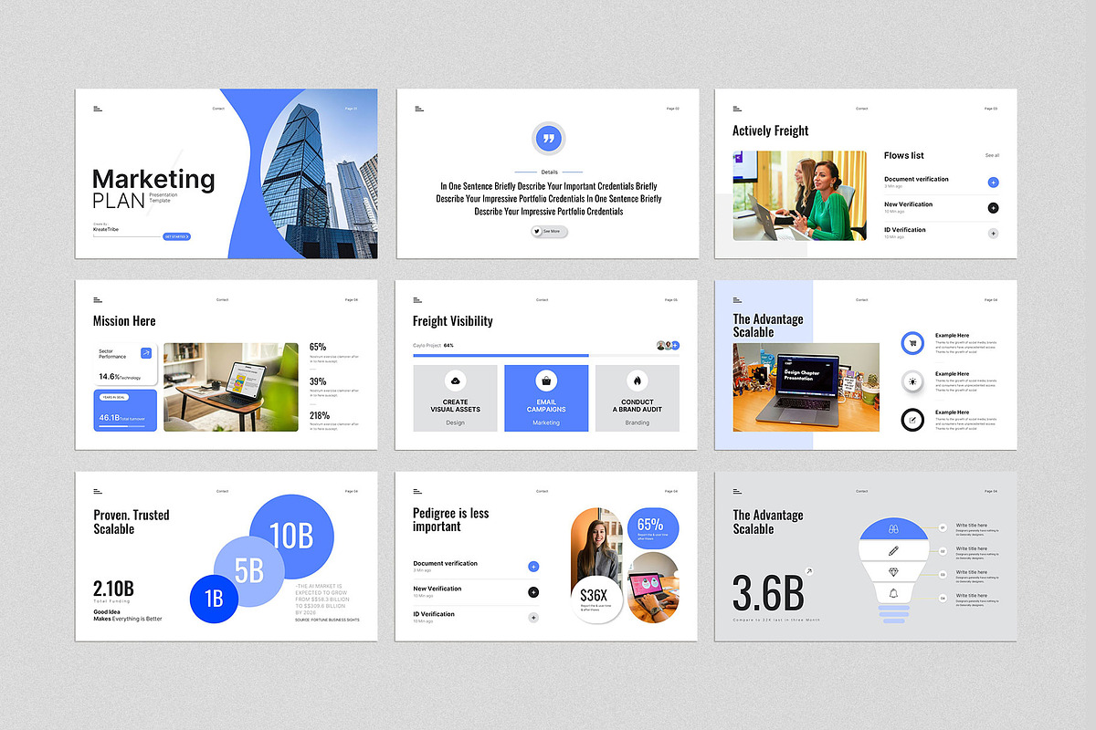 Creative Marketing Plan Presentation, a Presentation Template by ...