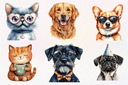 Quirky Dog & Cat Sublimation Bundle, an Illustration by Dream Creation (Thumbnail 2 of 6)