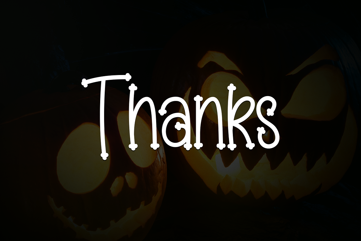 Pumpkin Halloween | Script Font, a Script Font by Scratchones (Photo 8 of 8)