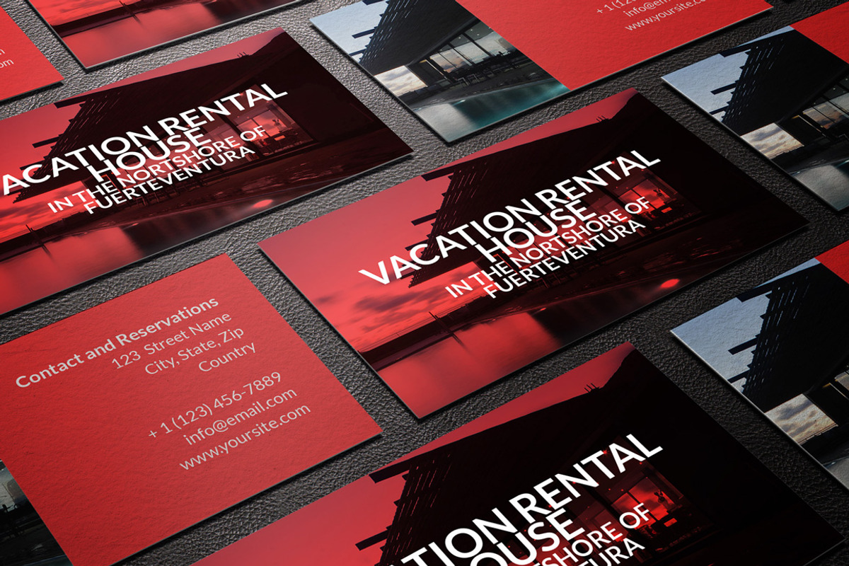 Rent My Home Business Cards, a Business Card Template by creativebythesea