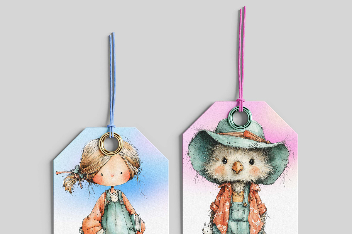 Whimsical Summer Woodland Animals, an Illustration by one-touch (Photo 3 of 13)