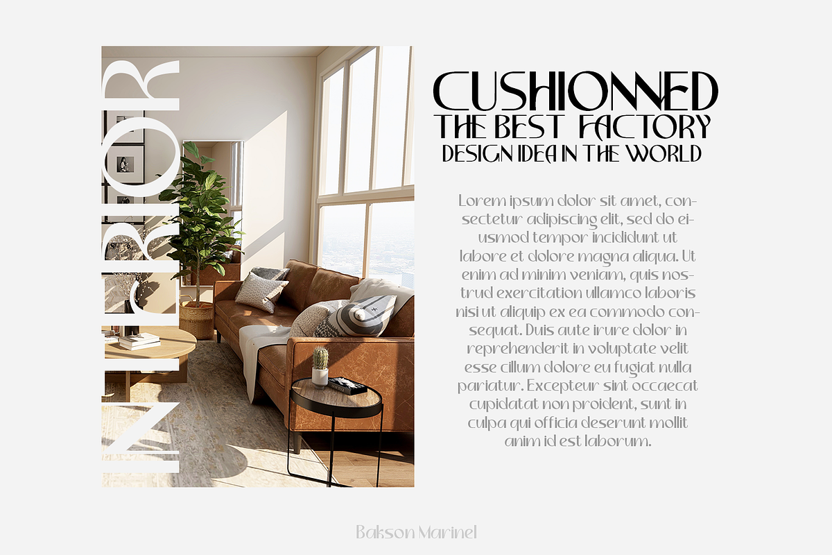 Bakson Marinel - Modern Display Sans, a Sans Serif Font by TypeClassHeroes (Photo 5 of 15)