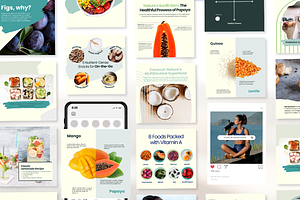 Nutrition Post Template Set I Canva