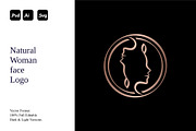 Natural Woman Face Logo, a Branding & Logo Template by Luxury Logos (Thumbnail 1 of 4)