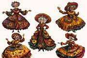 Old Victorian Ladies Clipart Bundle, a Person Illustration by Design Scotch (Thumbnail 6 of 8)