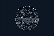 Outdoor Line Art Logo Badge, an Object Graphic by prasetyadavid (Thumbnail 1 of 4)