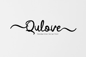Qulove - Lovely Script Font